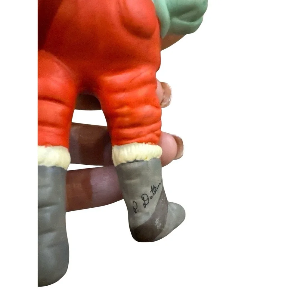 Hallmark Keepsake Ornament 1986 On the Right Track ‎ Porcelain Santa Claus